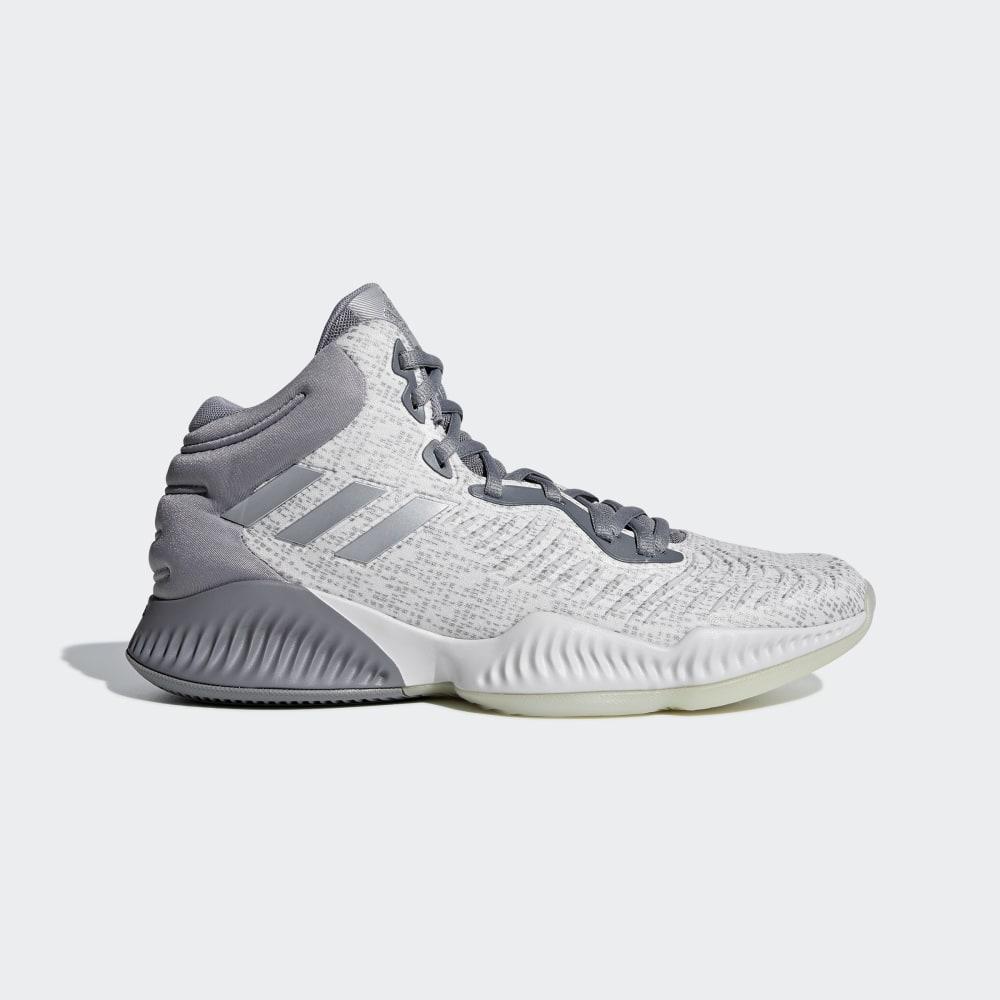 Adidas Men's Mad Bounce 2018 Basketball Shoes Grey/Silver Metal Ireland AH2694